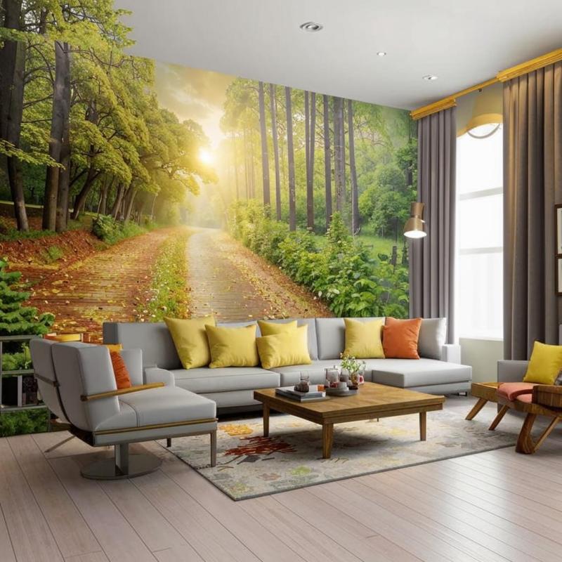 Фотообои в гостиную