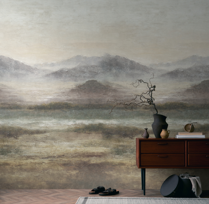 79236-4 Панно AS Creation 159*280, Туманные очертания гор